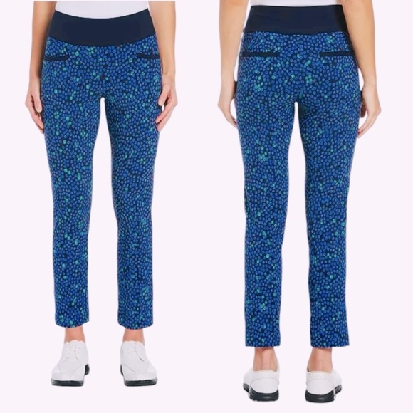 PGA TOUR
Women's Geo Print Pull-On Golf Ankle Pants size L - Picture 1 of 12